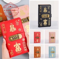 【NCKS】 Cash Wallet With Combination Lock Large Capacity Password Money Storage Book Password Lock Ca