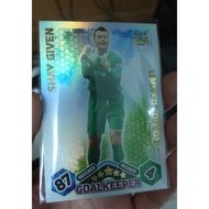 Topps Match Attax 09 /10 Shay Given Limited Edition Soccer Card