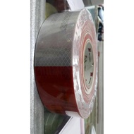 PUTIH MERAH Promo!!! 3m (45Meter) Reflective Sticker/Red And White/Car EMBLEM