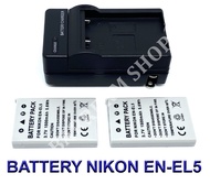 EN-EL5 \ ENEL5 แบตเตอรี่ \ แท่นชาร์จ \ แบตเตอรี่พร้อมแท่นชาร์จสำหรับกล้องนิคอน Battery \ Charger \ B