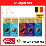 Godiva Premium Signature Chocolate Bar 90g (Assorted Flavours) Coklat GODIVA Chocolate Bar