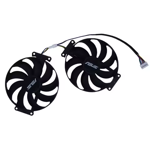 Graphics Card Fan,Video Cooler,2Pcs/Set T129215BU,T129215SU,For ASUS GTX 1660 Ti 6GB DUAL EVO,For AS
