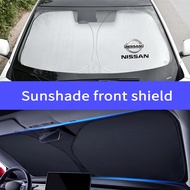 1pcs   Nissan Car Windscreen UV Sun Shade Foldable Sunshade  Shade Visor Screen Cover for  Serena e-Power Leaf  NV350 Urvan Note e-Power Kicks e-Power Elgrand Cabstar  NV200