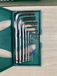 Bộ 7 lục giác bi hệ mét 1.5-6mm SATA 09125