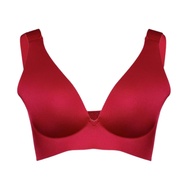 Lipton Bra Brocade Mother Plain Color Red 666 BH underwear Women's underwear