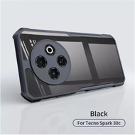 Soft Case Fusion Armor Shockproof Black Back Slim Transparent Beetle Series Compatible Tecno Spark 3