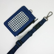 GANTUNGAN JQ51 ID card holder ID card wallet & hangingTALI - navy