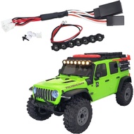 PYFORE Simulation LED roof light  For 1/30 AXIAL SCX30 JEEP WRANGLER JLU RC Model Crawerl Car Upgrad