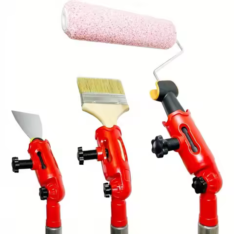 Multi-Angle Paint Brush Extender 180° Rotating High Ceiling,Walls,Moldings,Corners,Edger Paint Tool 