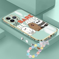 OPPO RENO 2 2Z 2F 5F 11F Find x5 5Lite 7 F23 F19 10 Pro A54 A74 A94 A98 5G Phone case We Bare Bears 