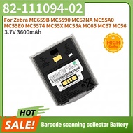 100% New 3.7V 3600mAh High Quality Battery 82-111094-02 for Zebra MC659B MC5590 MC67NA MC55A0 MC55E0
