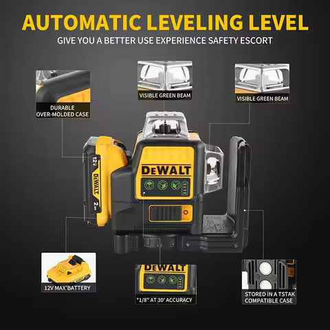 DEWALT DW089LG 12V Laser Level battery .for Dewalt DW089LG construction laser Degree Professional La