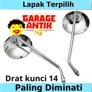 Retro Rearview Mirror Scoopy Rearview Mirror HONDA cb 100 cb 125 HONDA S90Z thread 14 in bandung Cus