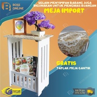 TERMURAH - Meja Sudut Ruang Tamu Minimalis / Meja Ngopi Vintage / Meja Ruang Tamu Unik / Meja Belaja