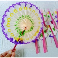 [Retail] Paper Twin Fan || Vintage Paper Fan || Fan Toy