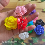 Children's clips - SIMPLE FLOWER PLASTIC HAIR CLIPS - FRINGE CLIPS - FRINGE CLIPS - MINI FRINGE CLIP