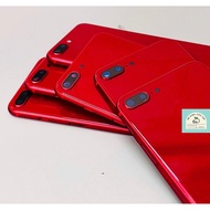 Red Phone8Plus Side Cover / New Glass Back Components Frame (100%) for Phone8Plus
