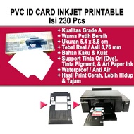 ECER Inkjet PVC ID Card Grade A 0.76 White size 8.6 x 5.4 cm contents 230 (PVC ID Card Inkjet Printa