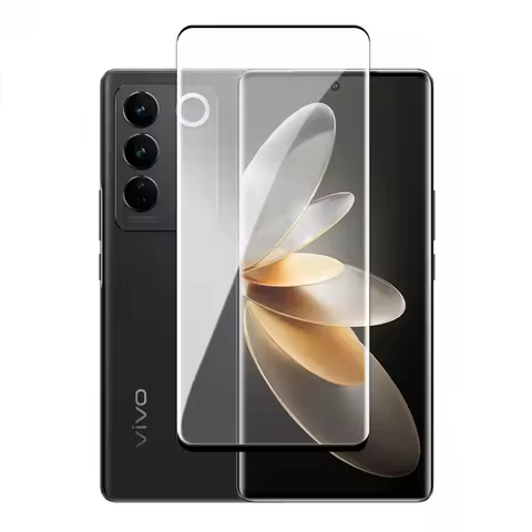 3D Full Curved Tempered Glass For Vivo V27 Full Cover Screen Protector Film For Vivo V27 Pro