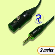 3.5mm TRS to xlr Female 3pin Aux Cable 2meter mic audio cable BM 800 BM 700