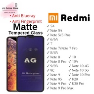 Anti Blue Light Matte Tempered Glass For Redmi 5A/6/6A/7/8/8A/9/9A/9C/Note5A/5/5Plus/7/7Pro/8/8Pro/N