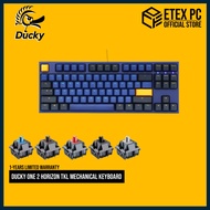 Ducky One 2 Horizon TKL Mechanical Keyboard ( Mx Blue / Mx Brown / Mx Red / Mx Black / Mx Speed Silv