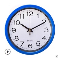 SG Home Mall Silent Round Wall Clock 8 Inch Living Room Home Bedroom Kitchen Battery Operated