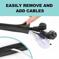 Cable Management Sleeves Split Cord Protector Wire Protector Loom Tubing for USB Cable, wire organis