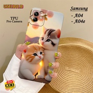 HP Latest Samsung Galaxy A04 / A04e Phone Case - Fashion Cat Case - Samsung A04 / A04e Phone Case - 