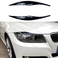 Car Headlights Eyebrows Eyelids Cover Eyelash Head Light Stickers For BMW 3 Series E90 E91 320I 330I