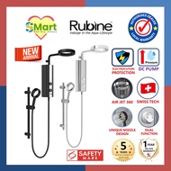 Rubine P10 Rainshower Instant Water Heater with DC Pump, ELSD &amp; Air Jet 360 Spray