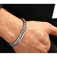 TITANIUM Steel SILVER Bracelet PUNK Style Men's Bracelet