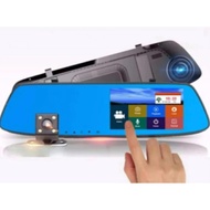 YG Touch screen Rearview Dashcam Mirror Vehicle Blackbox Car DVR A75 QCY