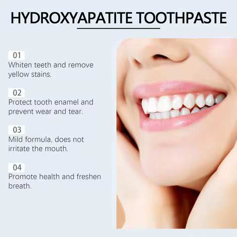 120g Hydroxyapatite Mint Toothpaste Breath Refreshing Brighten Tooth Plaque Stain Removal Gum Repair