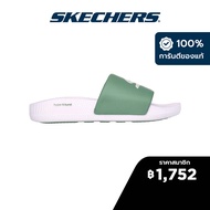Skechers สเก็ตเชอร์ส รองเท้าแตะผู้ชาย Men Deriver Slides - 246020-SAGE Anti-Slip Goodyear Rubber Goodyear Anti-Slip Hanger Optional Hyper Burst Machine Washable