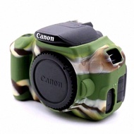 Soft Silicone Rubber Camera Protective Body Cover Case Skin For Canon EOS 600D 650D 700D Camera Bag / ARMY (1206)