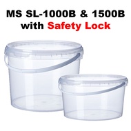 15pcs- [SL1000B & SL1500B] Bekas popcorn & cookie/ MS Venture medium size container + one time safet