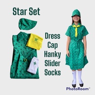 GIRL SCOUT UNIFORM FOR ELEMENTARY PUPIL COMPLETE SET