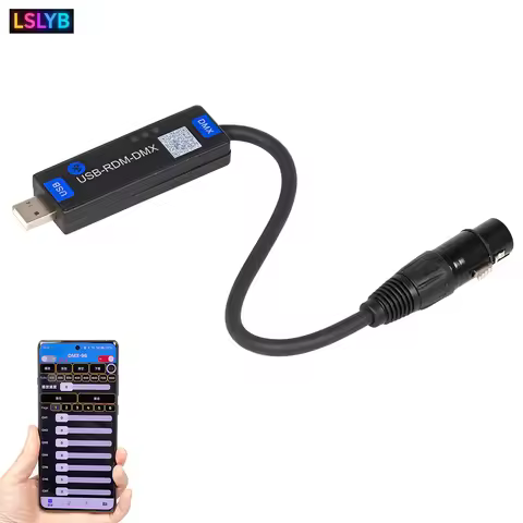 USB-RMD-DMX Mobile App DMX Dialer Stage Light Wireless DMX Controller Bluetooth DMX Controller Only 