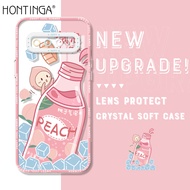 เคส Hontinga สำหรับ Samsung Galaxy Note 10 Lite Note 10 Plus 5G เคส Samsung S10บวก S10 + Note10 + เคสใสในฤดูร้อนที่น่ารักเครื่องดื่มซิลิโคนนิ่มป้องกันกล้องเคสยางกันกระแทกฝาครอบด้านหลังเคสโทรศัพท์นิ่มสำหรับเด็กผู้หญิง