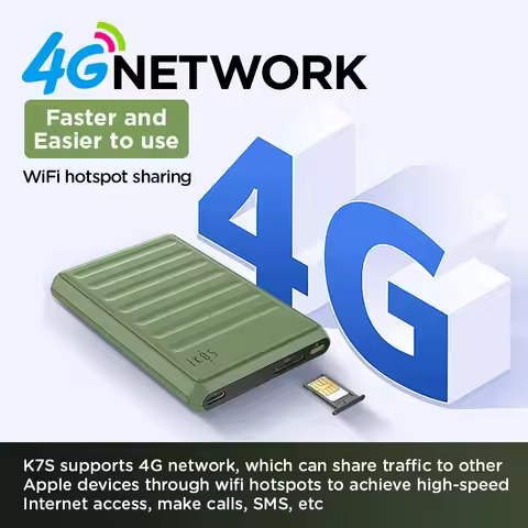 IKOS K7S SIM Card Adapter for iPhone with Call SMS WiFi Hotspot And Internet Connectivity