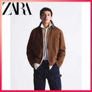 ZARA Autumn Men's Maillard Textured Jacket