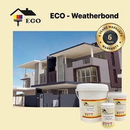 1L & 5L ECO- Weatherbond (6years) Exterior Wall Waterbased Paint Cat Dinding Luar
