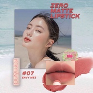 ZERO MATTE LIPSTICK #7 ENVY ME, Velvet Matte Texture, Lightweight, Non-Drying, Soft-Focus Matte Fini