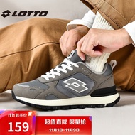乐途（LOTTO）运动鞋男鞋秋季缓震回弹复古休闲鞋百搭阿甘鞋8817 钢灰色 41