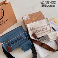 Coa-ch Women Flap Square Bag Sling Envelope Shoulder Bag Korean Camera Commuter Crossbody Bag