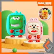 SN-M376 Educational Toys for Children 3D Slide Puzzle Animal Characters Educational Brain Game Board