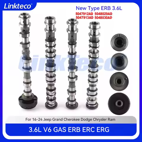 Engine Right Left Intake & Exhaust Camshaft For 16-24 3.6 L ERB CHRYSLER JEEP GRAND CHEROKEE RAM DOD