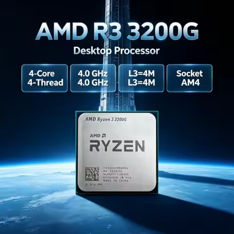 AMD Ryzen 3 3200G APU 4.0 GHz R3 3200G 65W DDR4 4-Core 4-Thread Processor Socket AM4 L3=4M