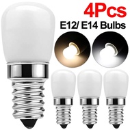 E14/E12 Light Bulbs 220V LED Fridge Mini Lamp Replace Kitchen Refrigerator Display Cabinet Lights Sewing Machine Lamps
